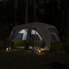 Tenda Vidaxl con rilascio rapido a 10 persone LED Green