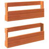 Vidaxl Ratchs 2 st 59x8.5x23.5 cm de pino sólido marrón marrón