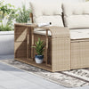 Vidaxl Storages 2 St Poly Rattan beige