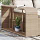 Vidaxl Storages 2 St Poly Rattan beige