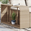 Vidaxl Storages 2 St Poly Rattan beige