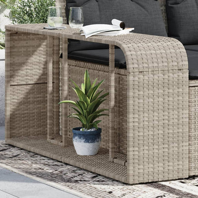Vidaxl Storage Science 2 St Poly Rattan gris claro