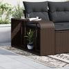 Puntuaciones de almacenamiento de Vidaxl 2 St Poly Rattan Brown