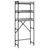 Vidaxl wasmachinerek 67x25x163 cm bewerkt hout grijs sonoma