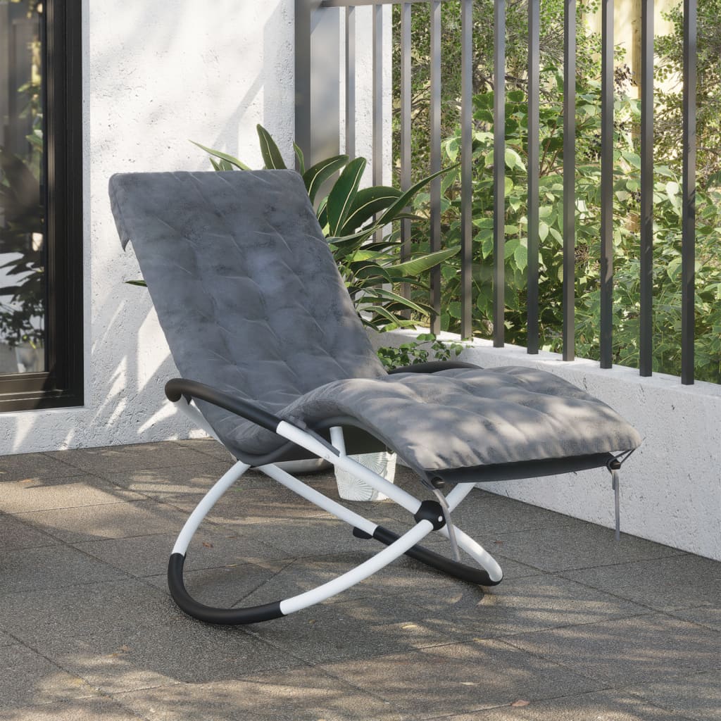 Vidaxl Lagger Cushion 160x50x10 cm Kunstsuède Grey