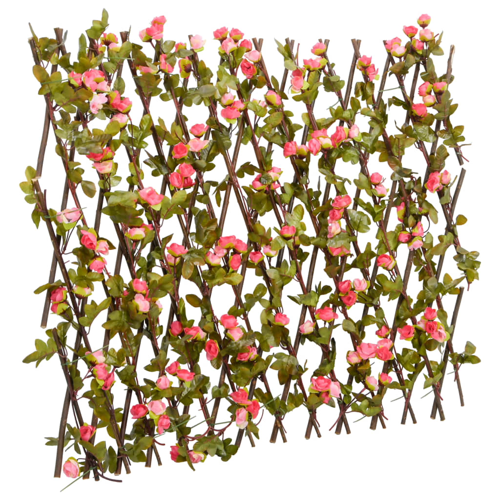 Vidaxl Ivy di pianta artificiale su latwerk extraidable 180x60 cm rosa scuro