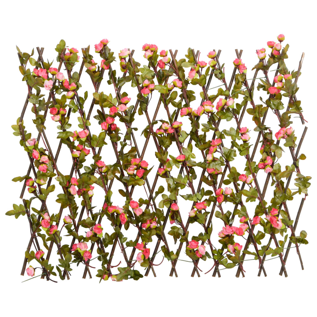 Vidaxl Planta Artificial Ivy en Latwerk Extridable 180x60 cm de color rosa oscuro
