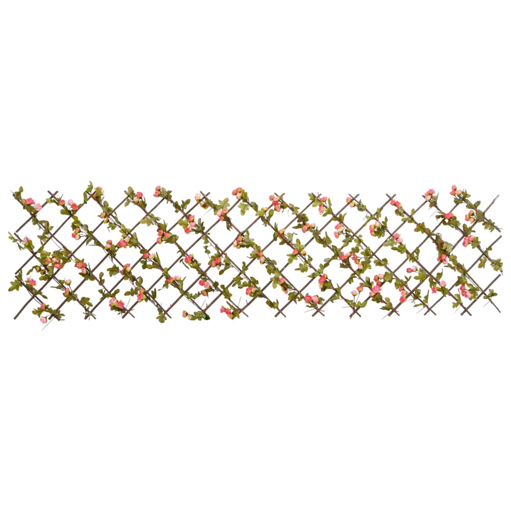 Vidaxl Planta Artificial Ivy en Latwerk Extridable 180x60 cm de color rosa oscuro