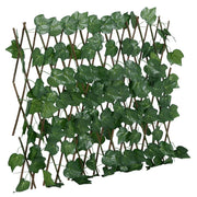 VidaXL artificial plant grape leaf on the slat extendable 190x60 cm green - afbeelding 1