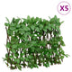 Vidaxl Planta Artificial Ivy en Latwerk 5 ST se extiende 180x30 cm verde