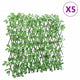 Vidaxl Artificial Plant Ivy en Latwerk 5 St se extiende 180x65 cm verde