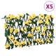 Vidaxl Artificial Plant Ivy en Latwerk 5 PCS extensible 180x20 cm Amarillo