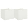 Vidaxl Fiorsters 2 ST 42x40x39 cm acciaio bianco