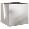 Vidaxl Planning Box 49x47x46 cm de acero inoxidable de color plateado