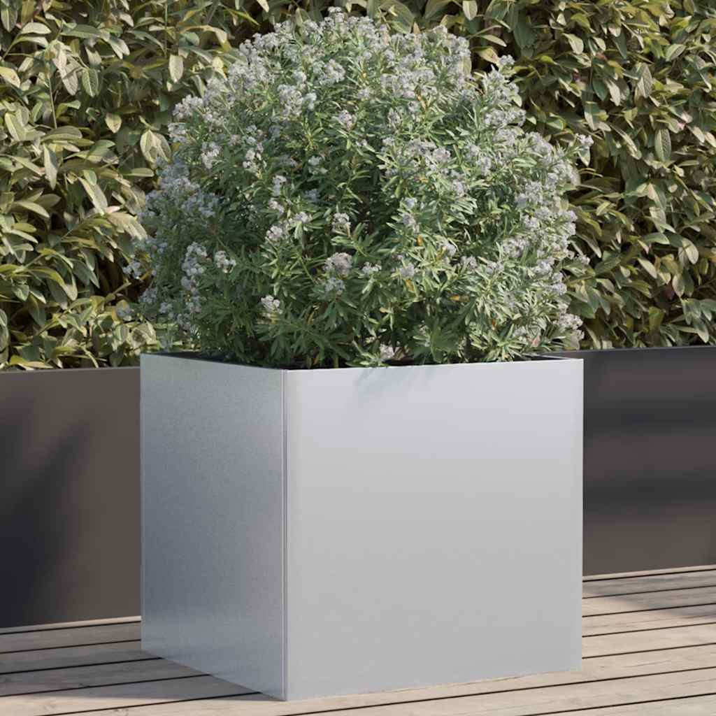 Vidaxl Planning Box 49x47x46 CM Galvanized Steel Silver Colored