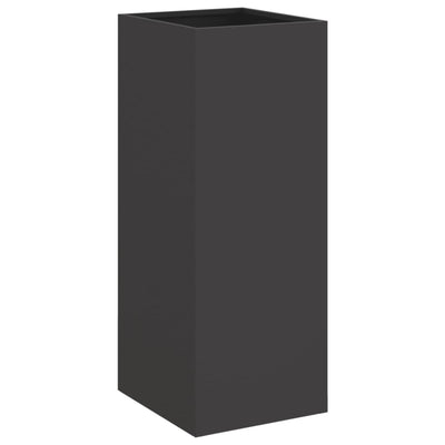 Casella di pianificazione Vidaxl 32x29x75 cm in acciaio nero