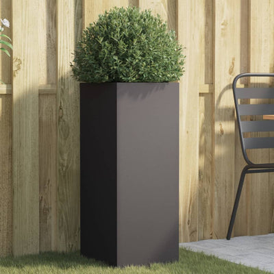 Casella di pianificazione Vidaxl 32x29x75 cm in acciaio nero