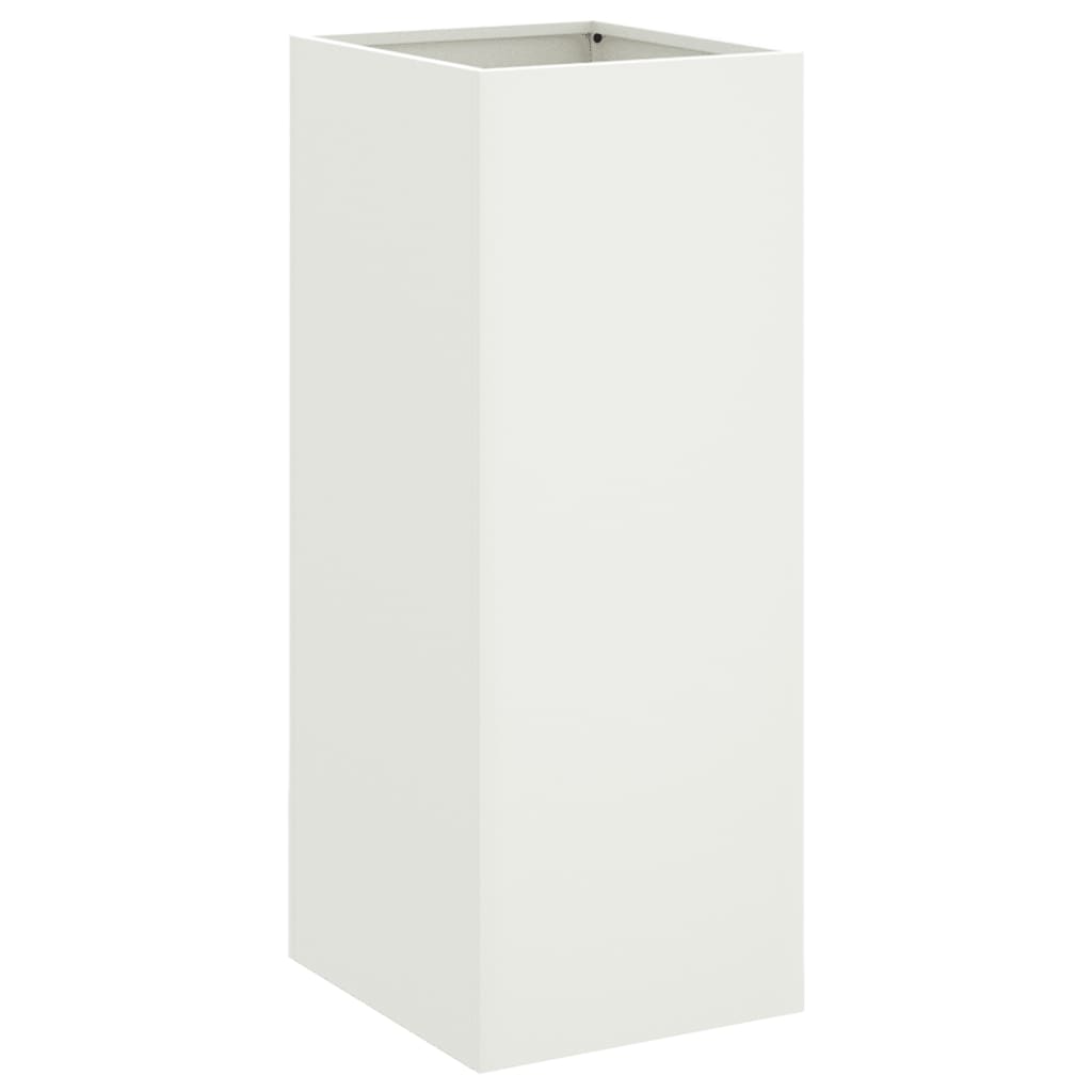 Scatola di pianificazione Vidaxl 32x29x75 cm in acciaio bianco