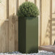 Vidaxl Planning box 32x29x75 cm steel olive green