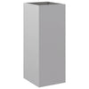 Plantador Vidaxl 32x29x75 cm de acero galvanizado de color plateado