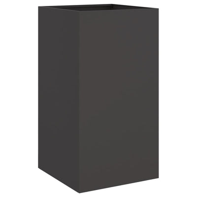 Casella di pianificazione Vidaxl 42x38x75 cm in acciaio nero
