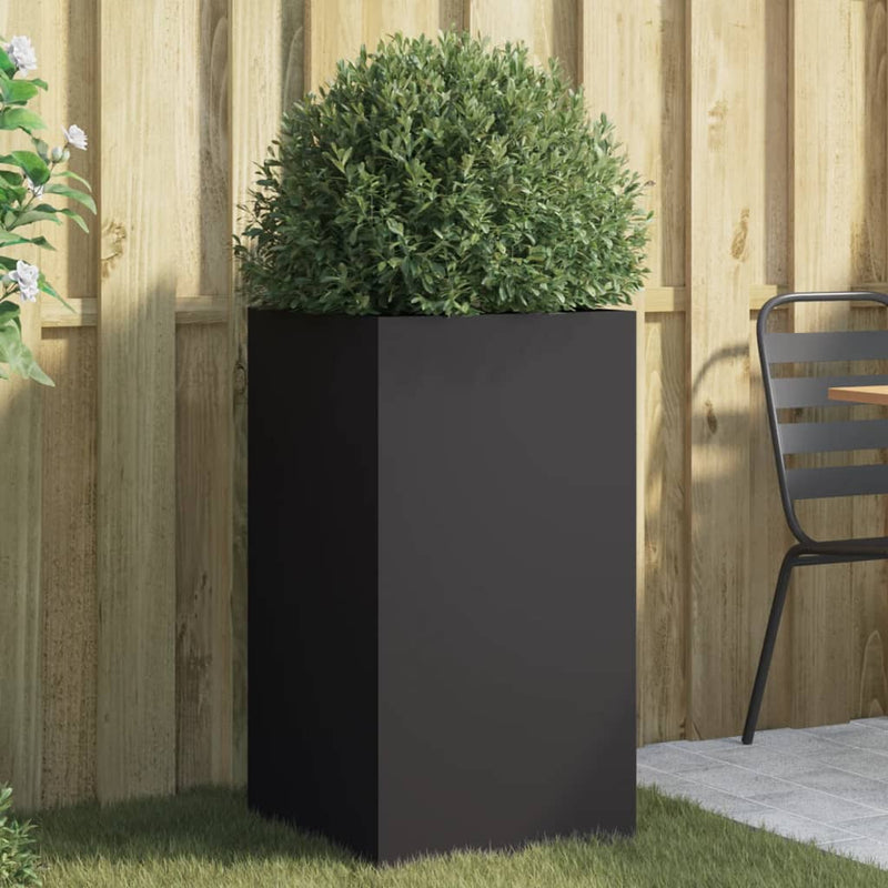Vidaxl Planning Box 42x38x75 cm de acero negro