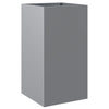 Vidaxl plantenbak 42x38x75 cm gegalvaniseerd staal zilverkleurig