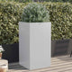 Vidaxl Planning Box 42x38x75 cm de acero galvanizado de color plateado