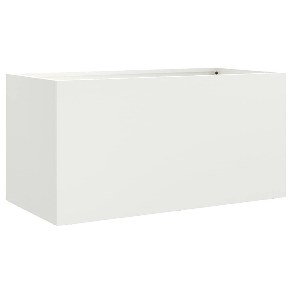 Vidaxl Planning Box 62x30x29 cm de acero blanco