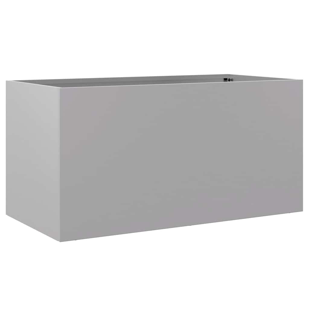 Vidaxl Planning Box 62x30x29 CM Galvanized Steel Silver Colored