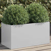 Vidaxl Planning Box 62x30x29 CM Galvanized Steel Silver Colored