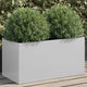 Vidaxl Planning box 62x30x29 cm galvanized steel silver colored