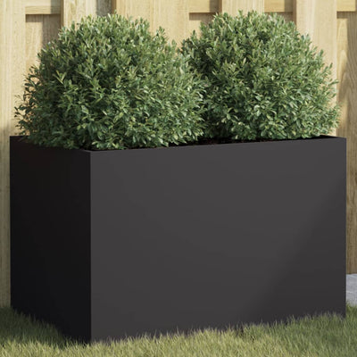 Casella di pianificazione Vidaxl 62x40x39 cm in acciaio nero