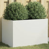 Casella di pianificazione Vidaxl 62x40x39 cm in acciaio bianco