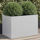 Vidaxl Planning Box 62x40x39 cm de acero galvanizado de color plateado