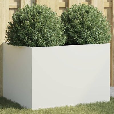 Casella di pianificazione Vidaxl 62x47x46 cm in acciaio bianco