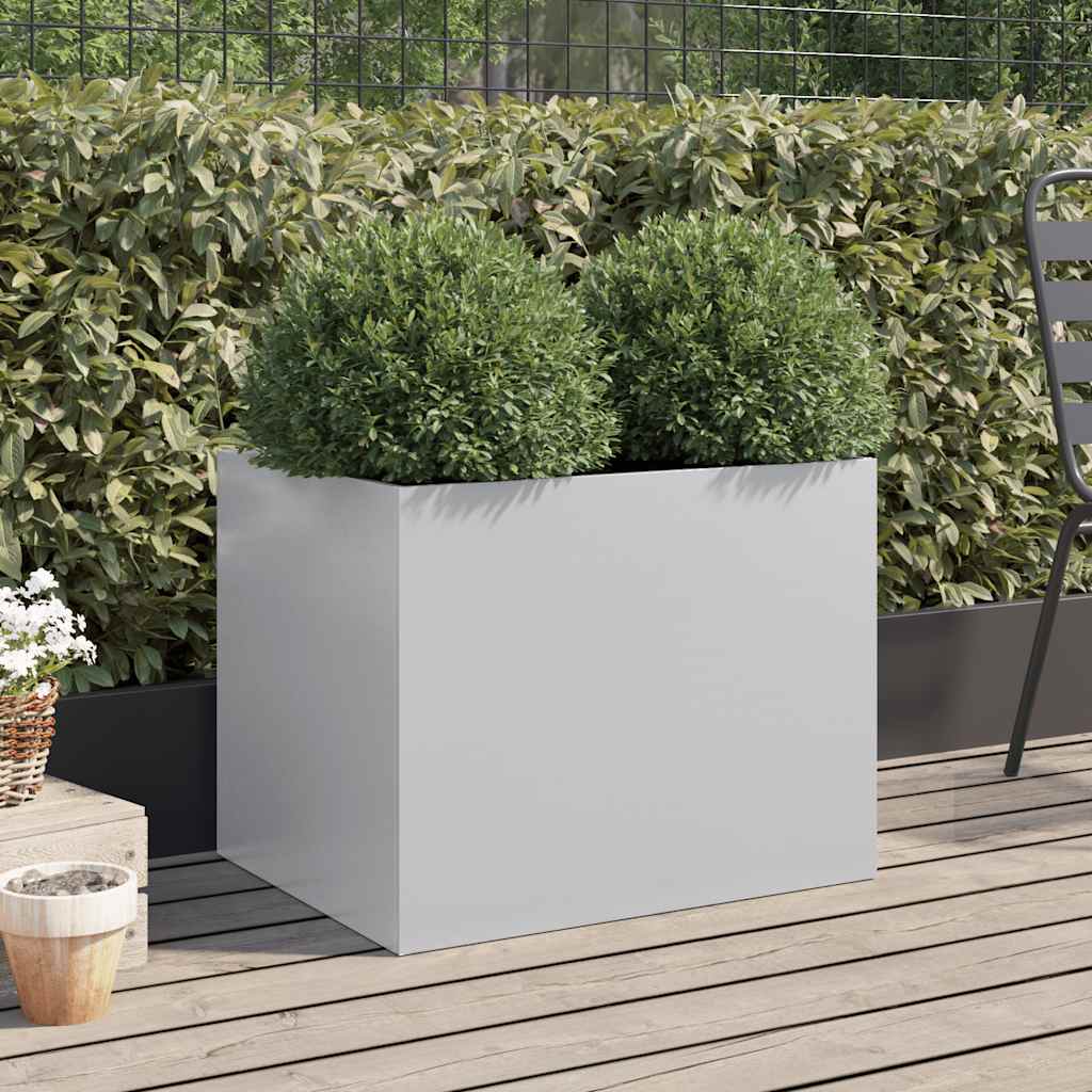 Vidaxl Planning Box 62x47x46 CM Galvanized Steel Silver Colored