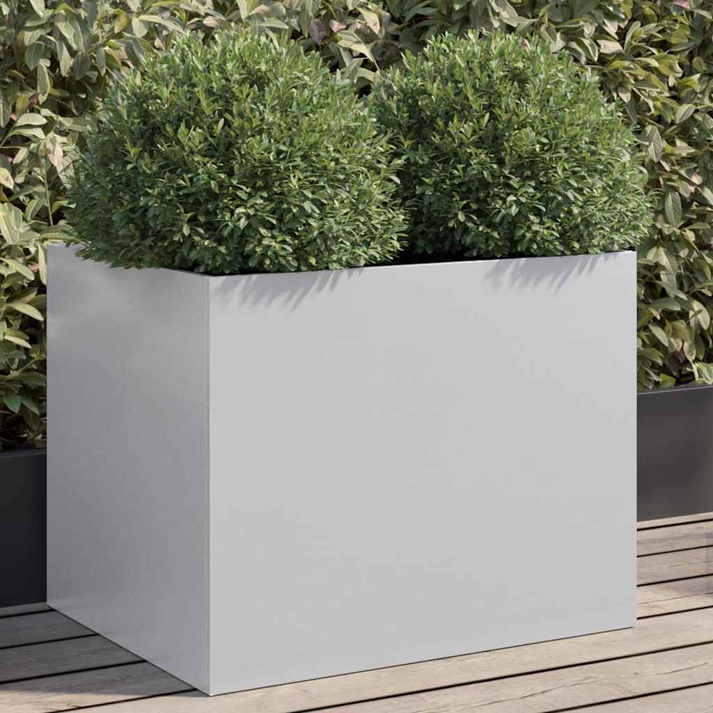 Vidaxl Planning Box 62x47x46 CM Galvanized Steel Silver Colored
