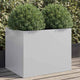 Vidaxl Planning Box 62x47x46 CM Galvanized Steel Silver Colored