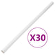 Conductos de cable de Vidaxl con abrazaderas Ø30 mm 30 m PVC