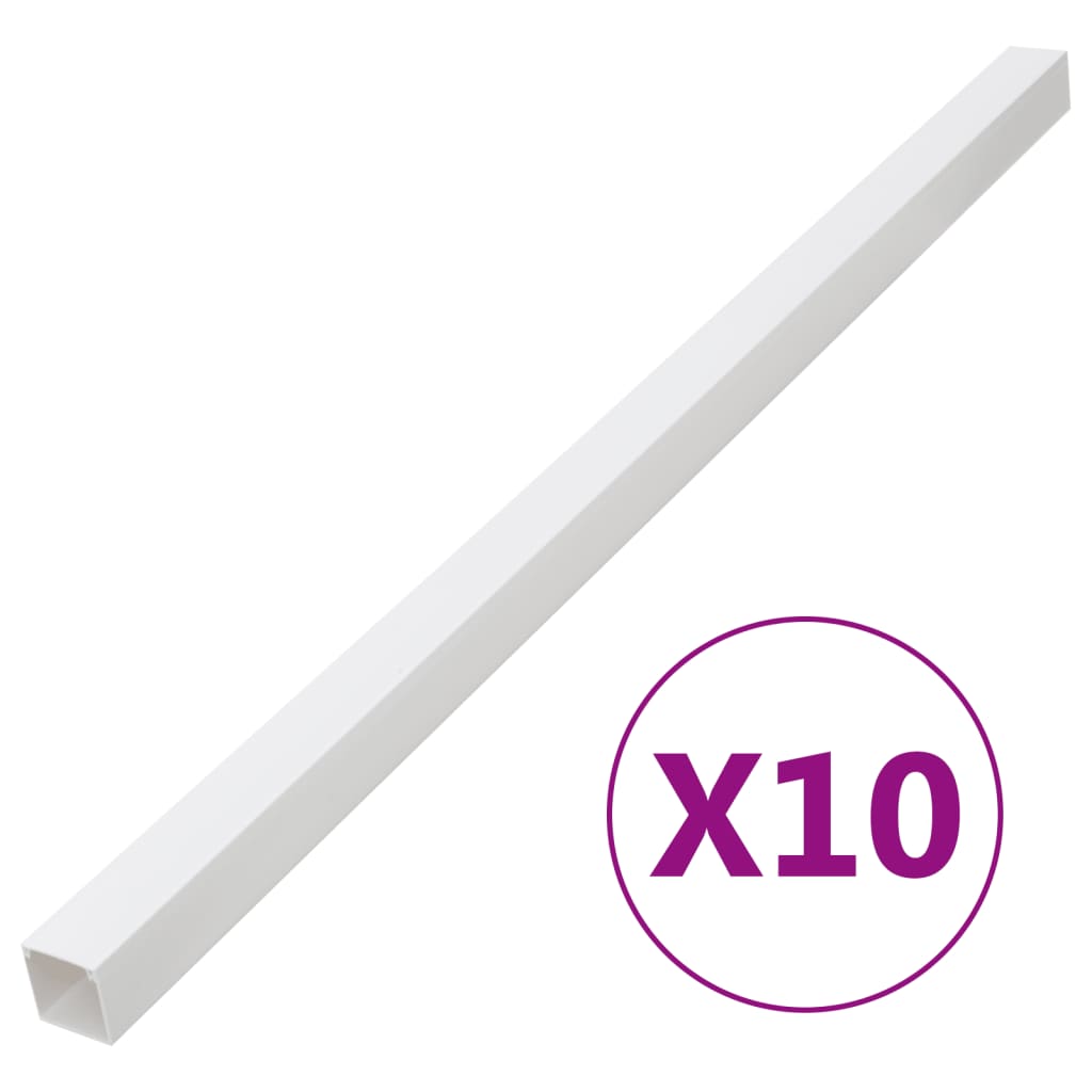 Vidaxl kabelgoot 150x50 mm 10 m pvc