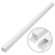 Vidaxl kabelgoot 60x60 mm 10 m pvc - afbeelding 3