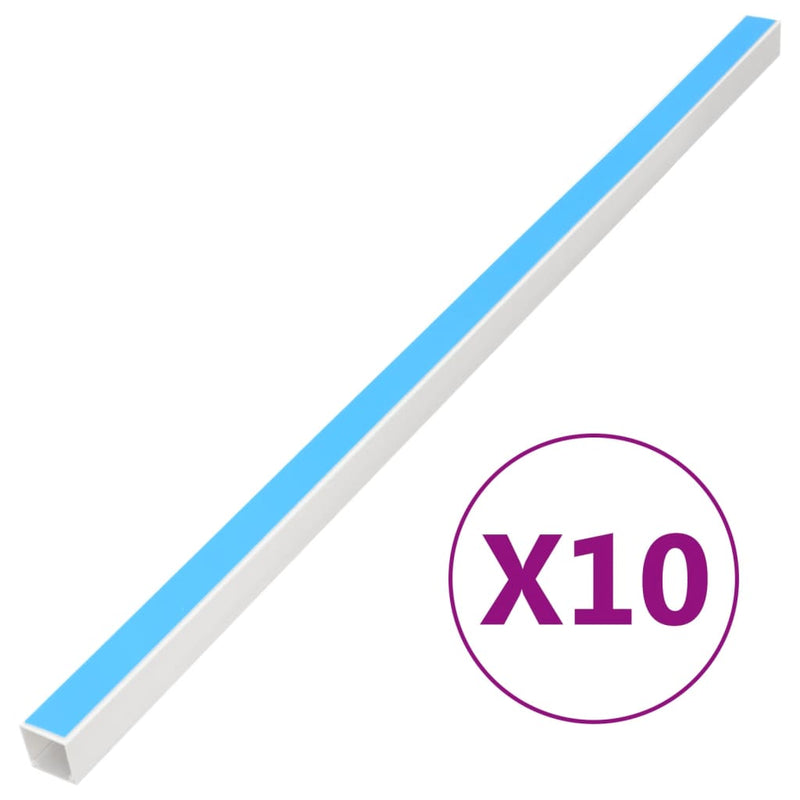 Vidaxl Cable Goot Autoadesivo 25x25 mm 10 m PVC