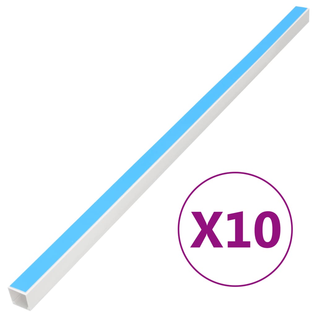 Vidaxl Cable Goot Autoadesivo 40x25 mm 10 m PVC
