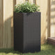 Fioriere Vidaxx 2 pezzi 30x30x60 cm in polyrattan nero