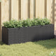 Fioriere Vidaxx con 3 vasi 2 pz 105x30x32 cm polyrattan nero