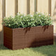 Fioriere Vidaxx con 2 vasi 2 pz 72x30x32 cm polyrattan marrone