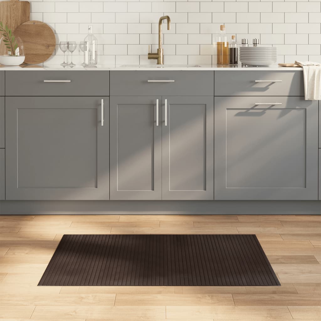 Tappeto rettangolare Vidaxx 60x100 cm bambù marrone scuro