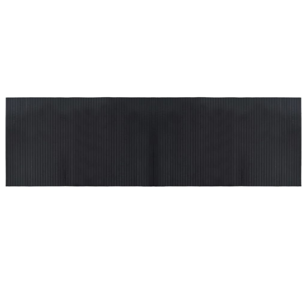 Tappeto rettangolare Vidaxx 60x200 cm bambù nero