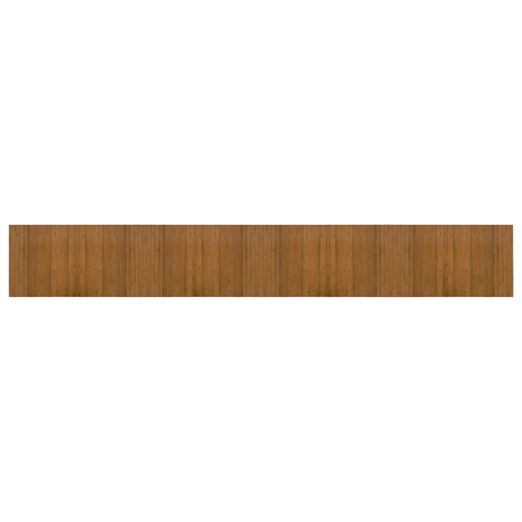 Vidaxl alfombra rectangular 60x400 cm bambú marrón